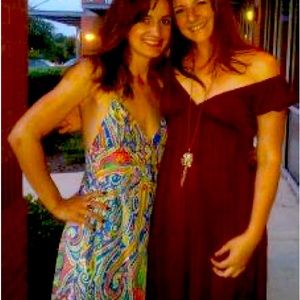 Ralph Lauren Black Label Silk Paisley print triangle top dress.